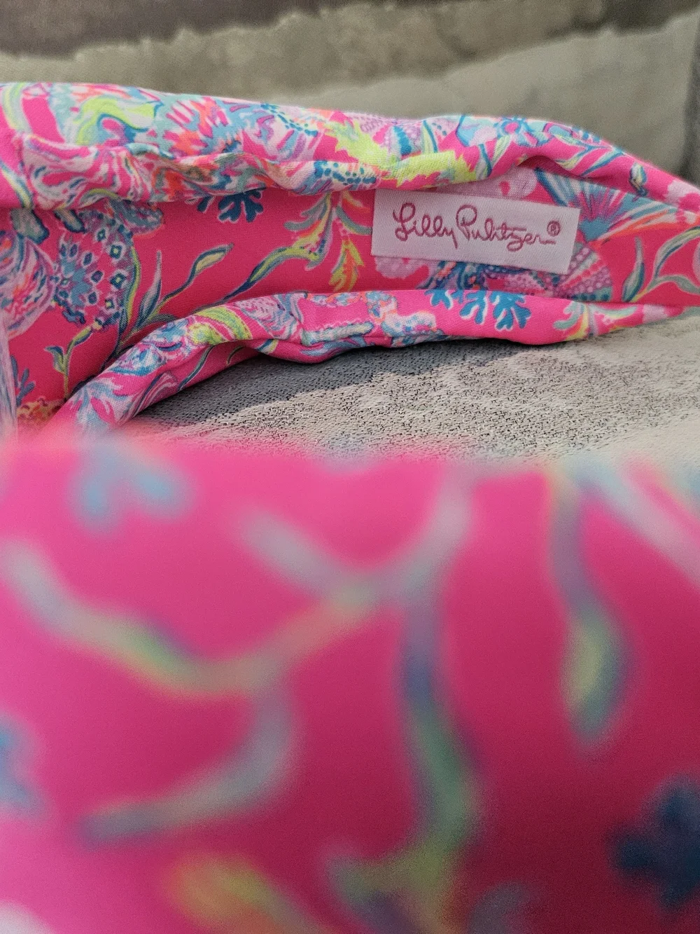 Lilly Pulitzer Bright Pink Floral Knotted Headband